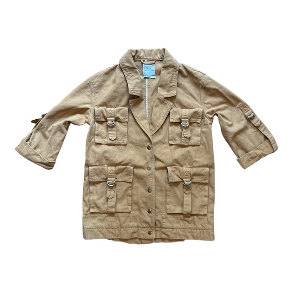 Urban Outfitters Tan Utility Jacket with Adjustable Cuffs - Picture 2 of 8